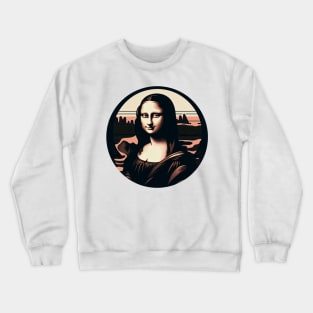 mona lisa smile Crewneck Sweatshirt